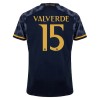 Virallinen pelipaita Real Madrid Valverde 15 Vieras 2023-24 Lyhythihainen - Miesten